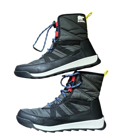 Sorel | Whitney II Short Fleece Lined Snow Boots Winter Ski Waterproof Black 6 - Picture 2 of 8